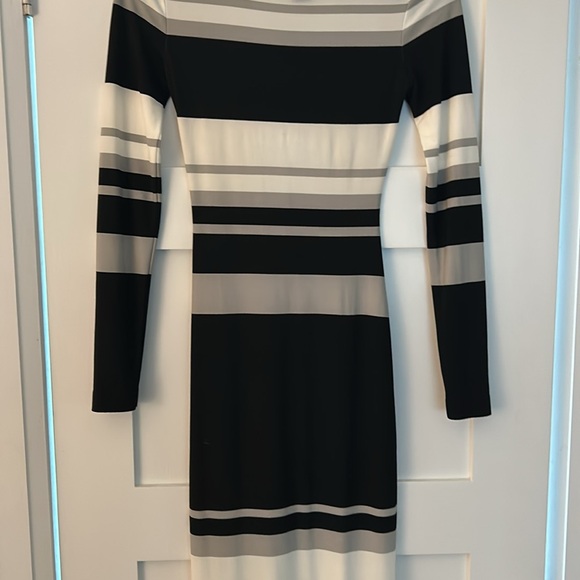 Norma kamali size xxs stripped maxi dress black and white - Picture 3 of 5